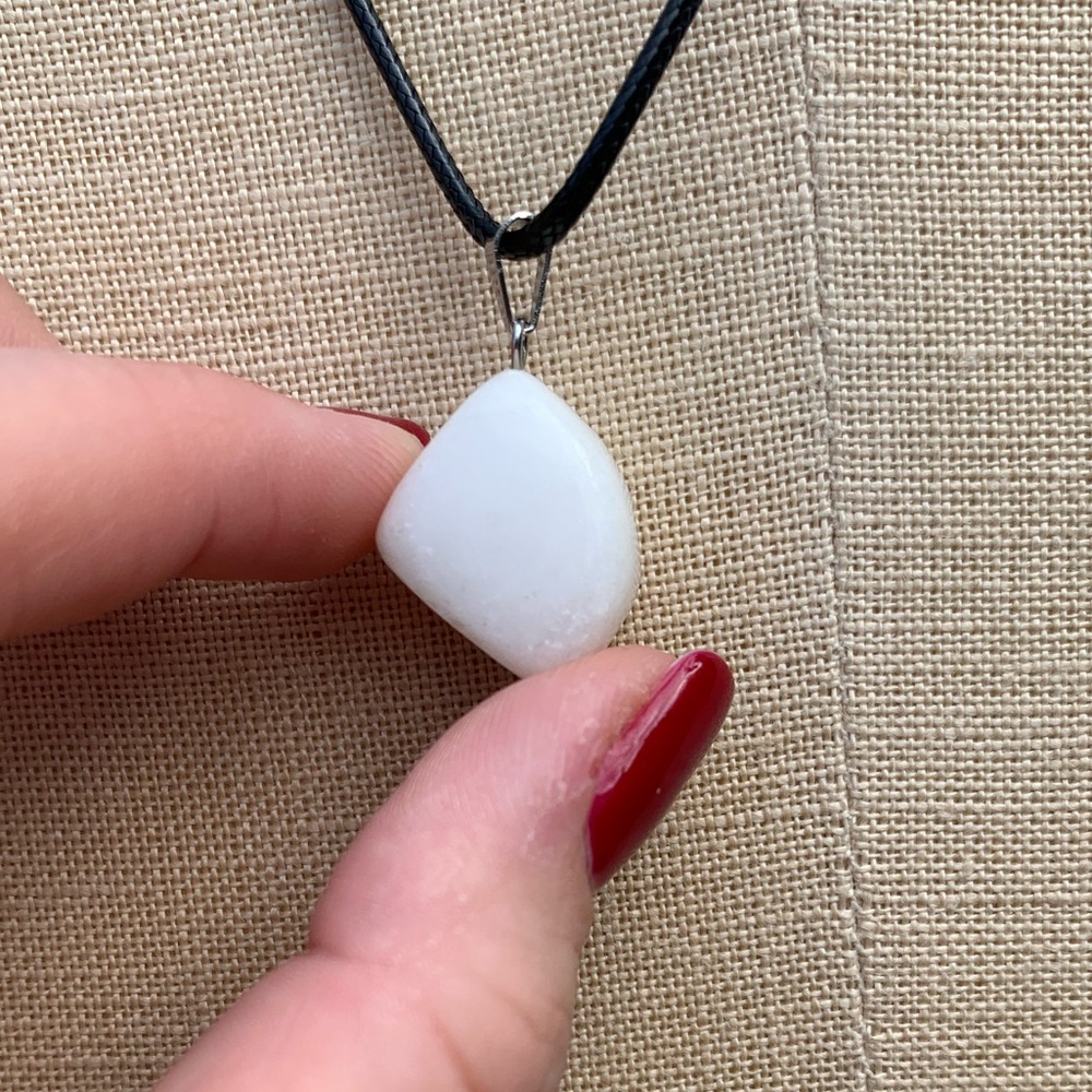 Handmade Genuine Stone Chunk Amulet Necklace - Picture 3 of 10